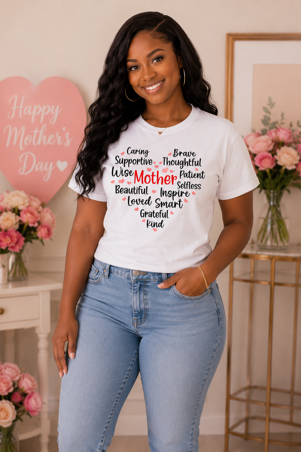 Mother’s Day heart t shirt